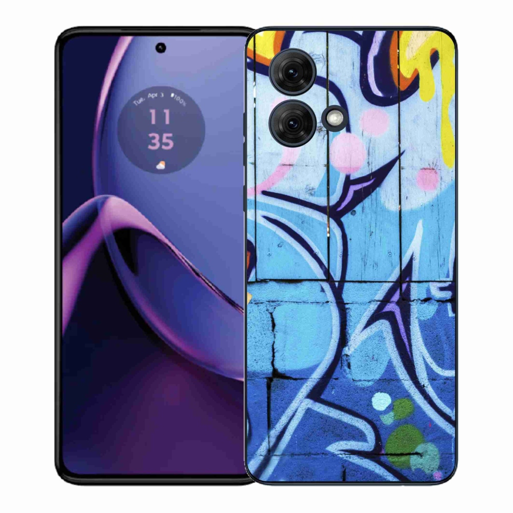Gél védőburkolat mmCase Motorola Moto G84 5G - graffiti