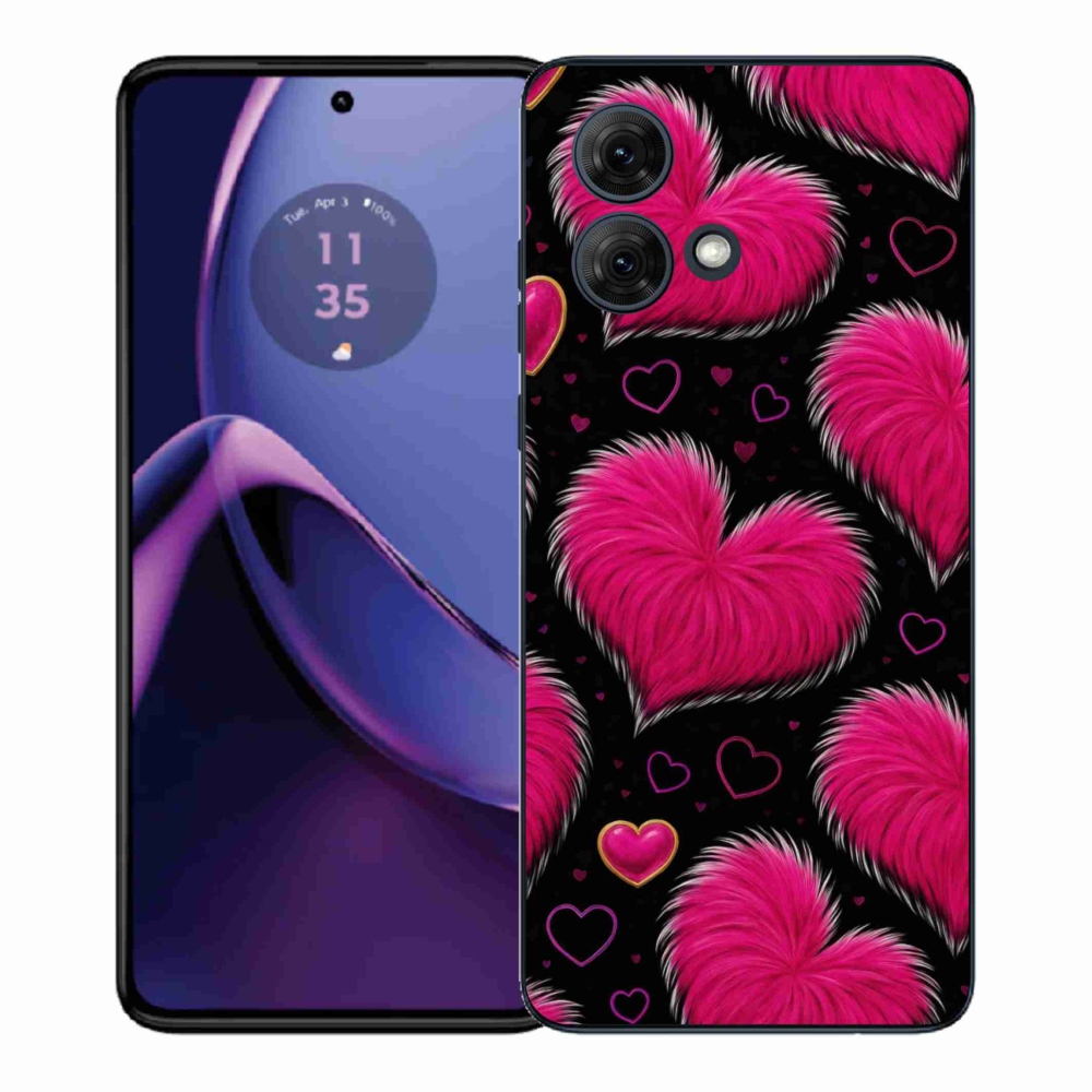 Gél borítás mmCase a Motorola Moto G84 5G készülékhez - puha szívecske