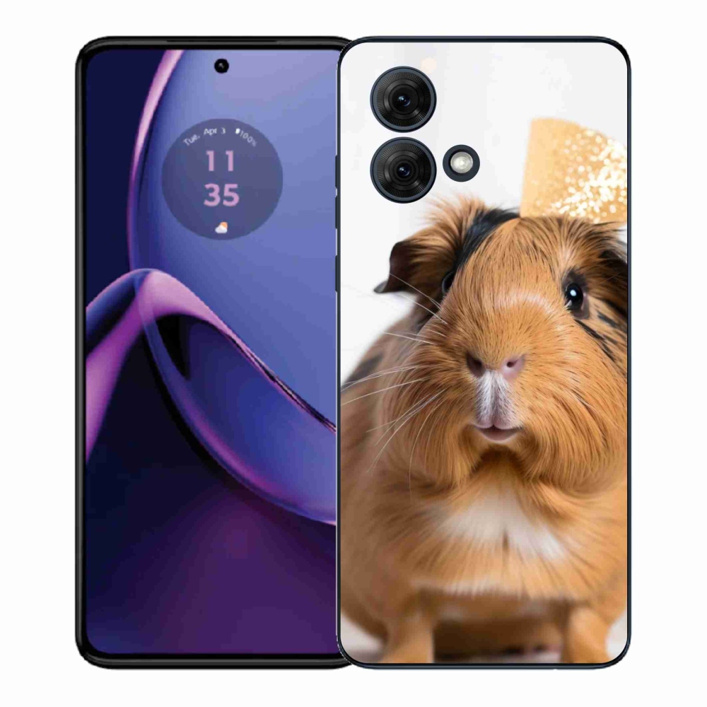 Zselés borítás mmCase Motorola Moto G84 5G - barna tengerimalachoz