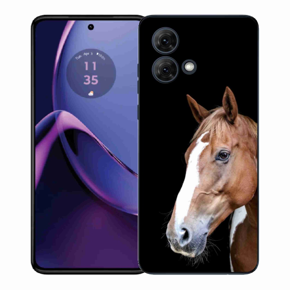 Zselés borítás mmCase Motorola Moto G84 5G - barna ló 3