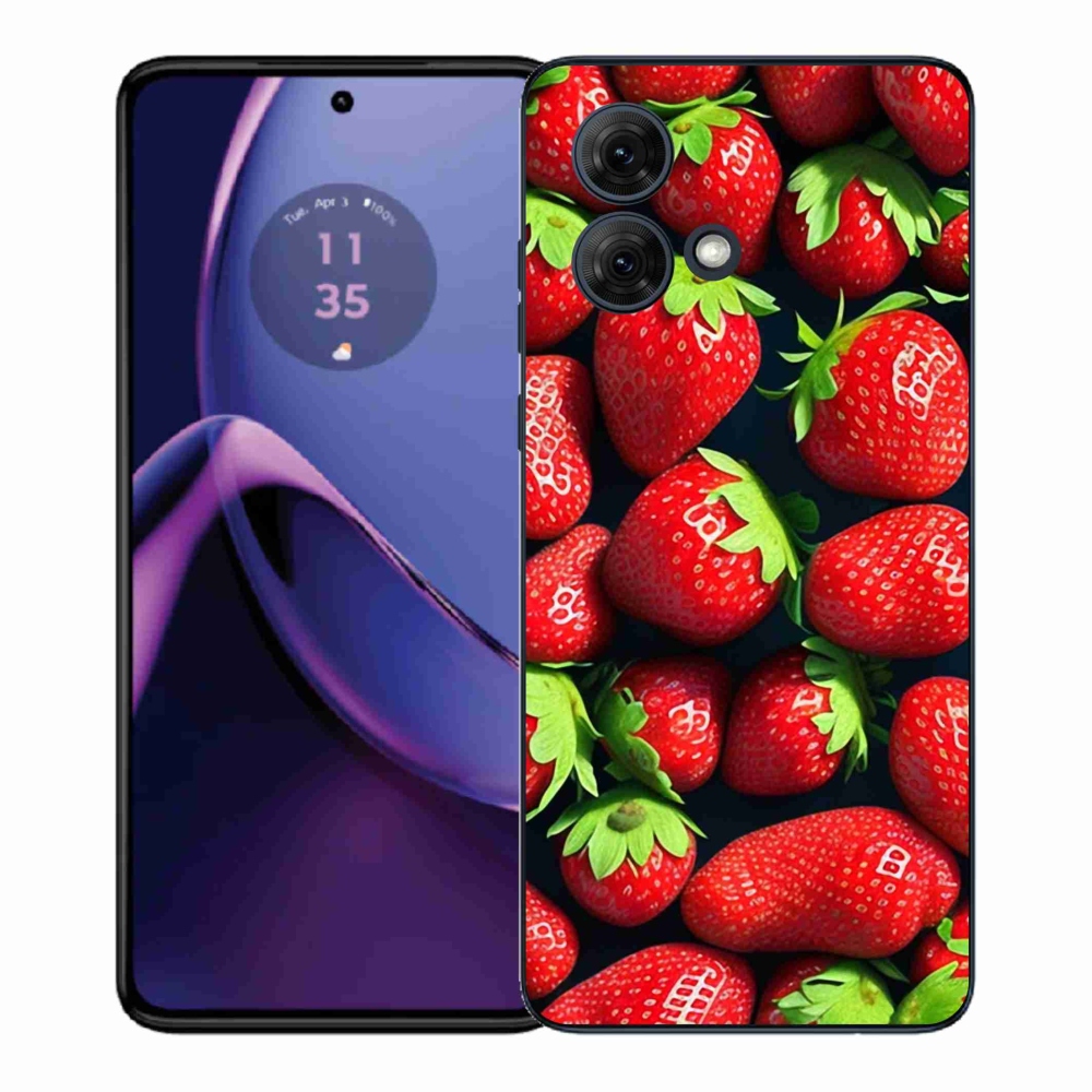 Gél védőburkolat mmCase Motorola Moto G84 5G - eper