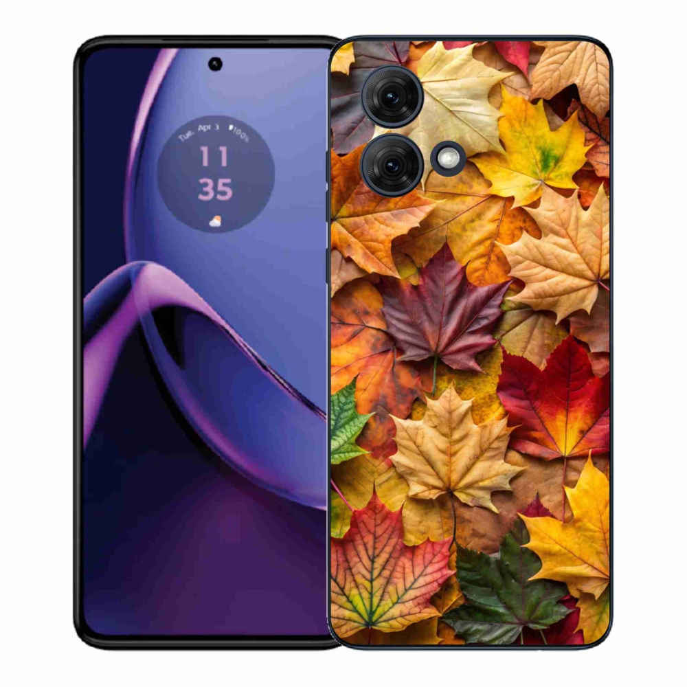Zselés borítás mmCase a Motorola Moto G84 5G - juharlevelek 2
