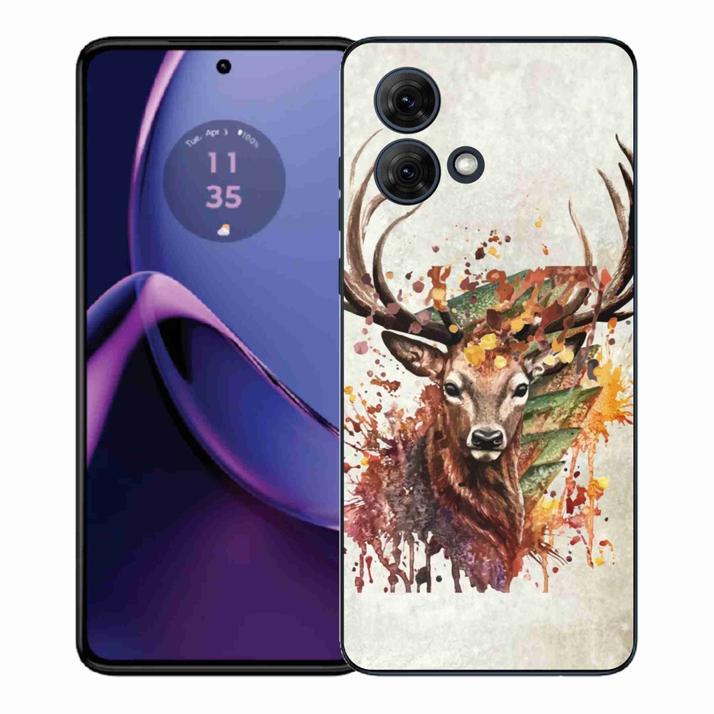 Gél védőburkolat mmCase a Motorola Moto G84 5G készülékhez - szarvas 1