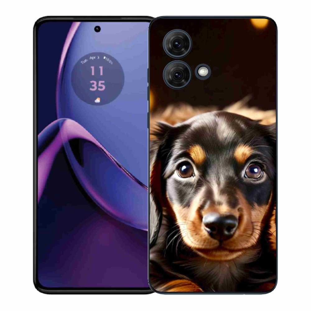 Zselés borítás mmCase a Motorola Moto G84 5G-hez - tacskó