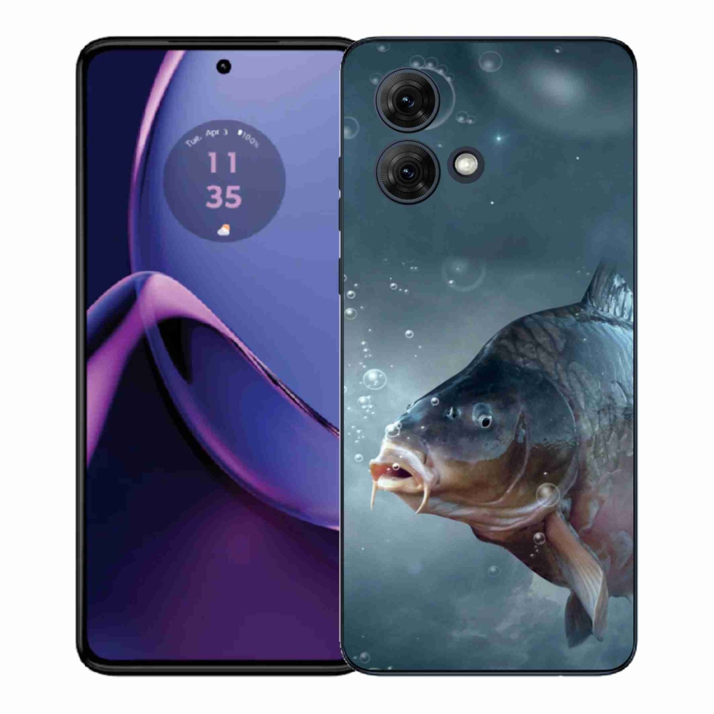 Zselés borítás mmCase Motorola Moto G84 5G - ponty és buborékok