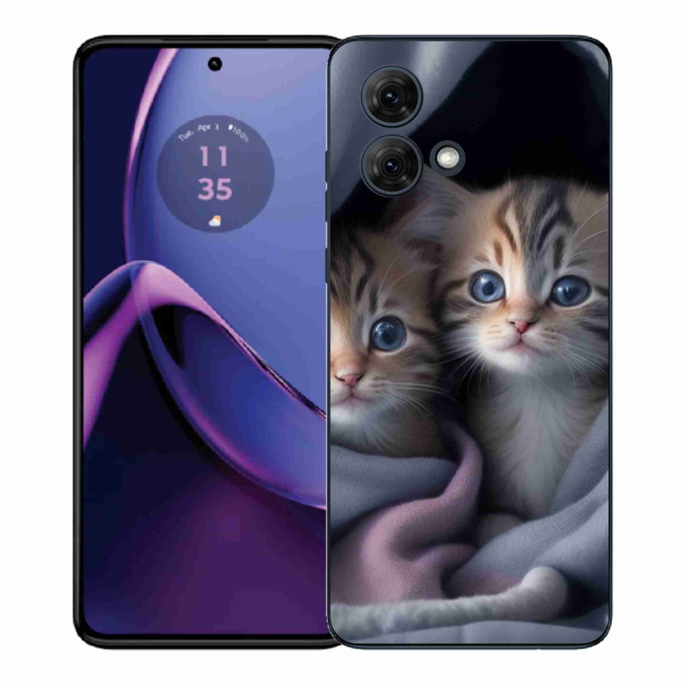 Gél védőburkolat mmCase a Motorola Moto G84 5G - cat duo 2 számára