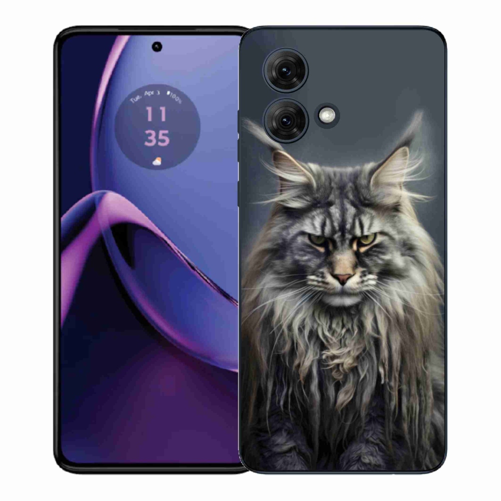 Gél borítás mmCase a Motorola Moto G84 5G-hez - macskaszem nézet 4