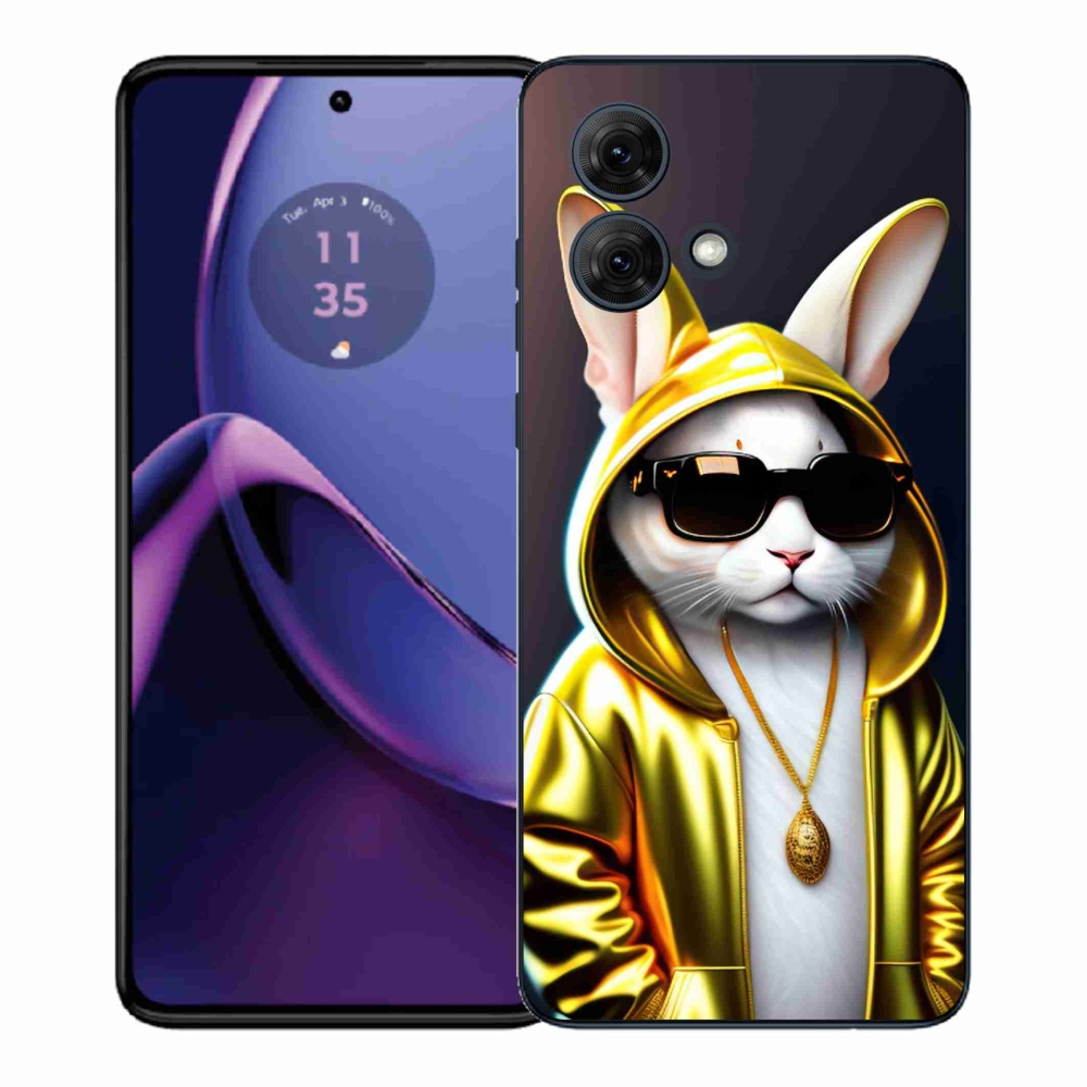 Gél védőburkolat mmCase a Motorola Moto G84 5G-hez - cat boss