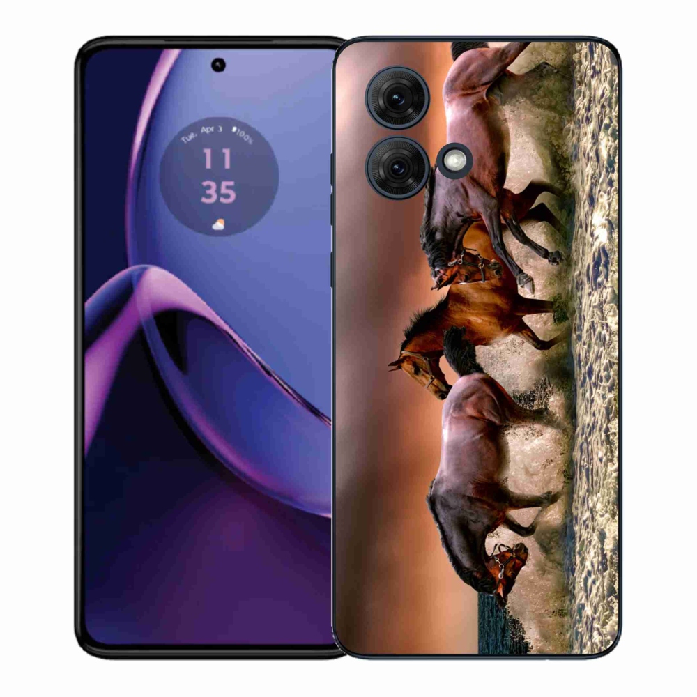Gél védőburkolat mmCase a Motorola Moto G84 5G - lovak 1