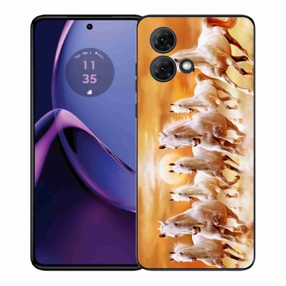 Gél védőburkolat mmCase a Motorola Moto G84 5G - lovak 2