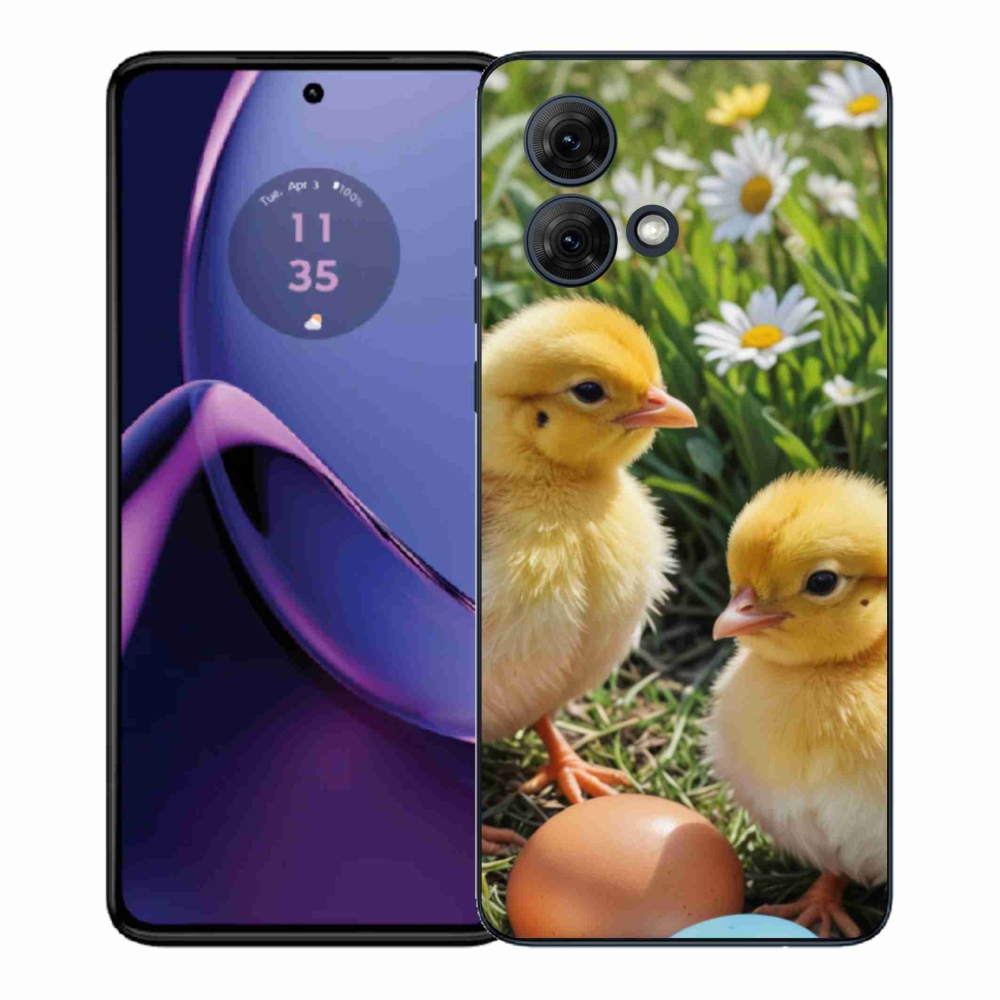 Gél védőburkolat mmCase Motorola Moto G84 5G - csirkékhez