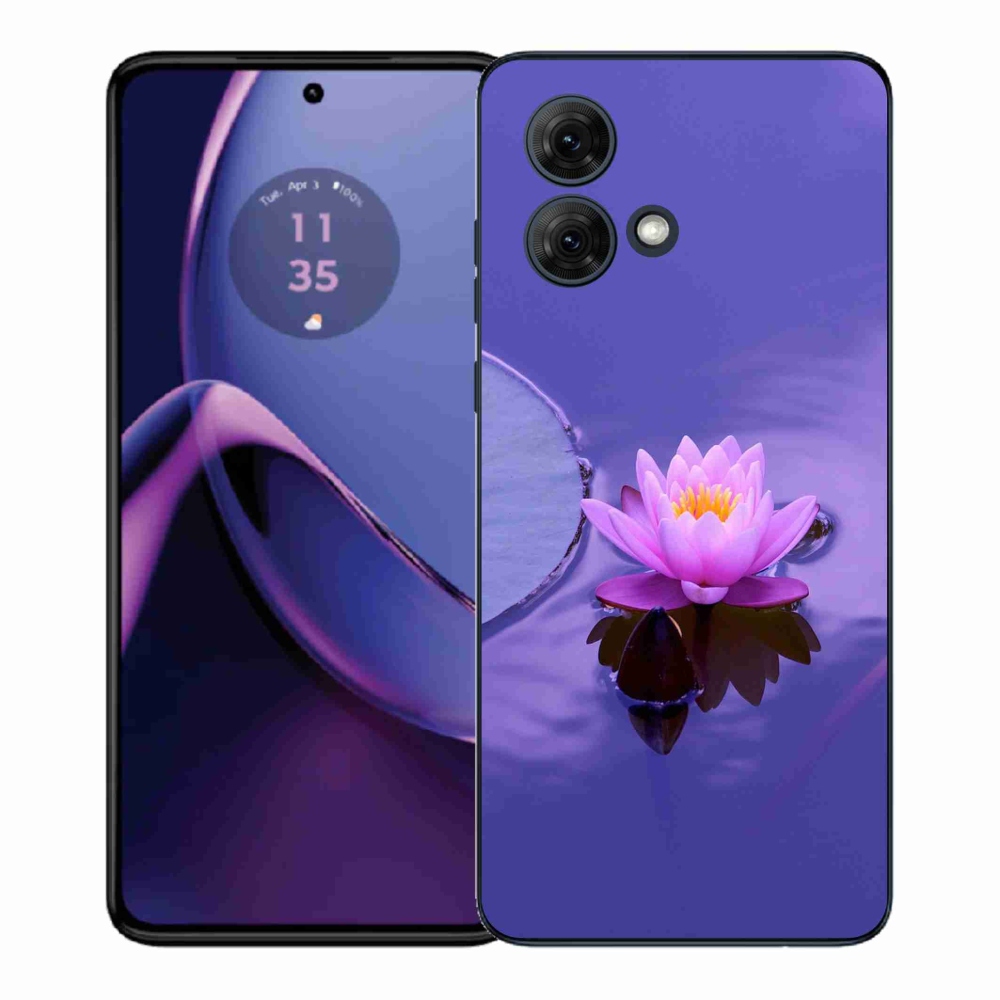 Gél borítás mmCase a Motorola Moto G84 5G készülékhez - virág a felületen