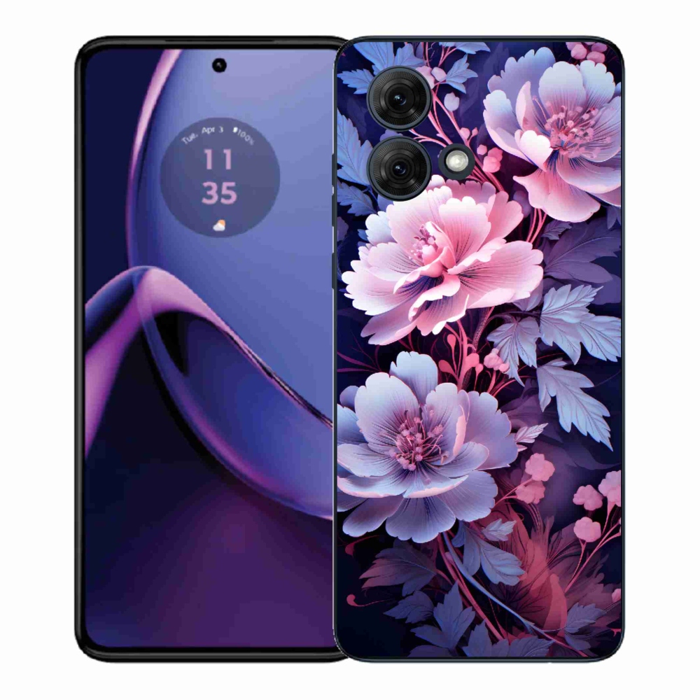Zselés borítás mmCase a Motorola Moto G84 5G készülékhez - virágok 11