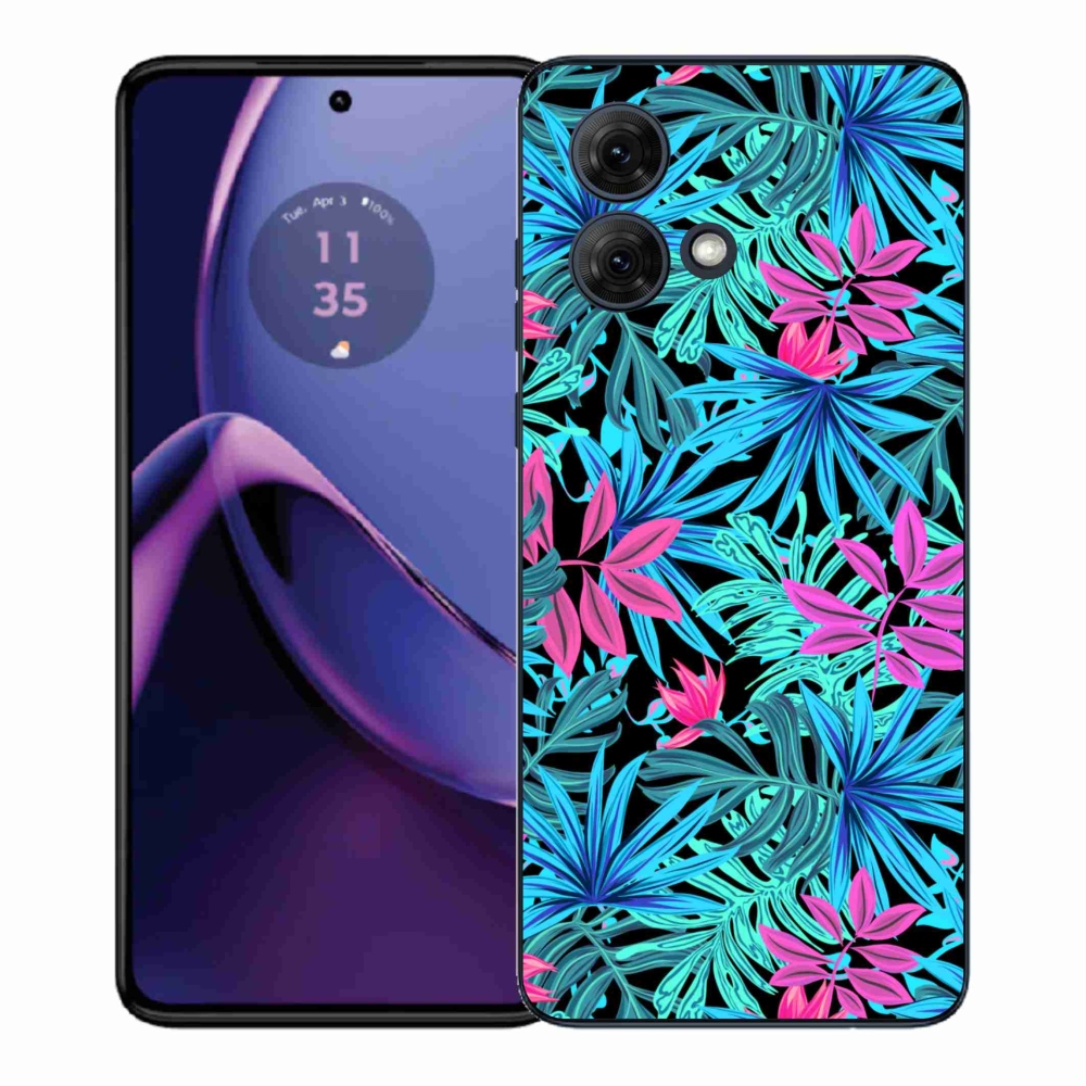 Zselés borítás mmCase a Motorola Moto G84 5G-hez - virágok 3