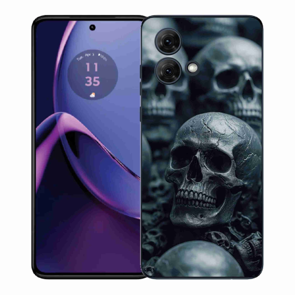 Gél védőburkolat mmCase a Motorola Moto G84 5G - koponya 2
