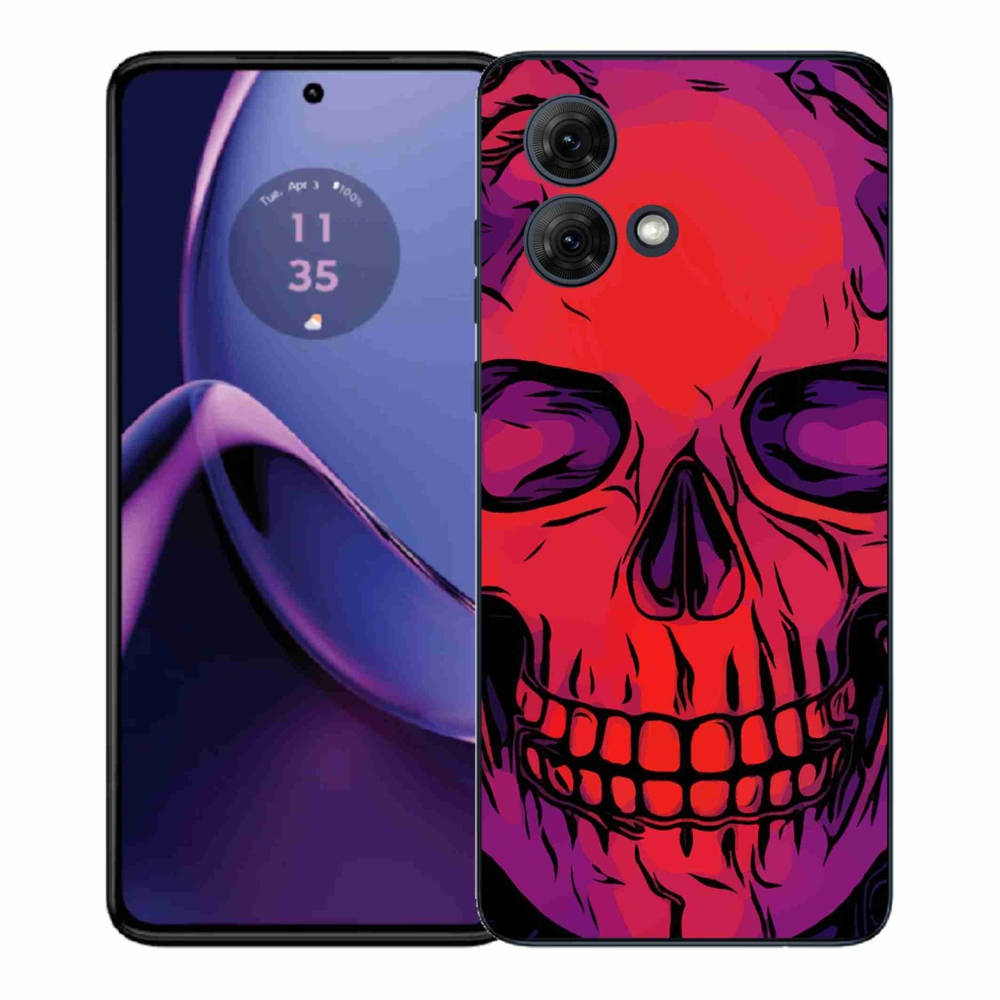 Gél védőburkolat mmCase a Motorola Moto G84 5G készülékhez - koponya