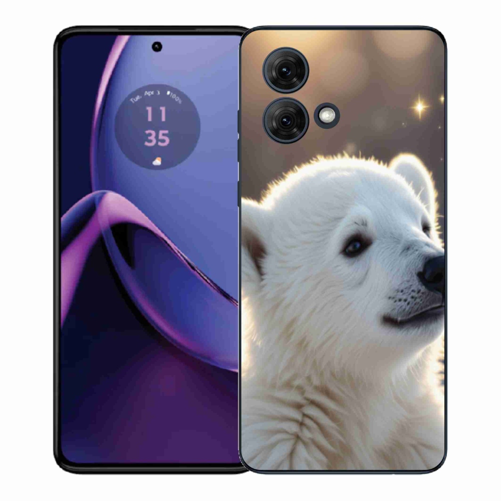 Zselés borítás mmCase a Motorola Moto G84 5G készülékhez - jegesmedve