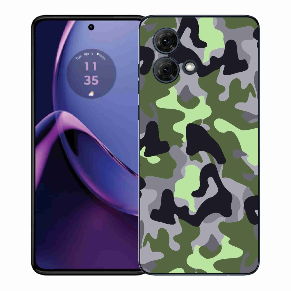 Zselés borítás mmCase Motorola Moto G84 5G - terepszínű minta 7