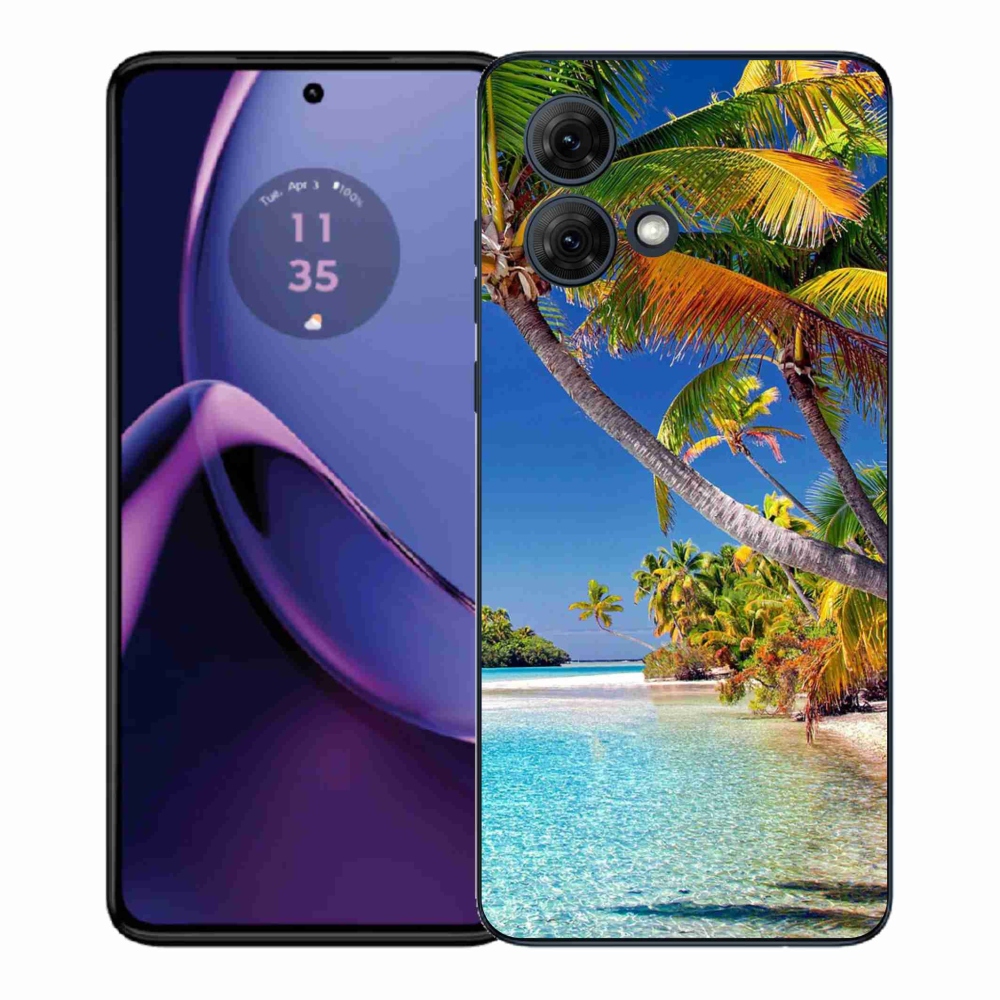Gél védőburkolat mmCase Motorola Moto G84 5G - tengerpartra