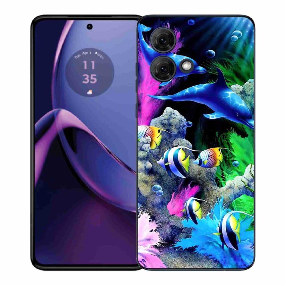 Gél védőburkolat mmCase a Motorola Moto G84 5G készülékhez - Sea World