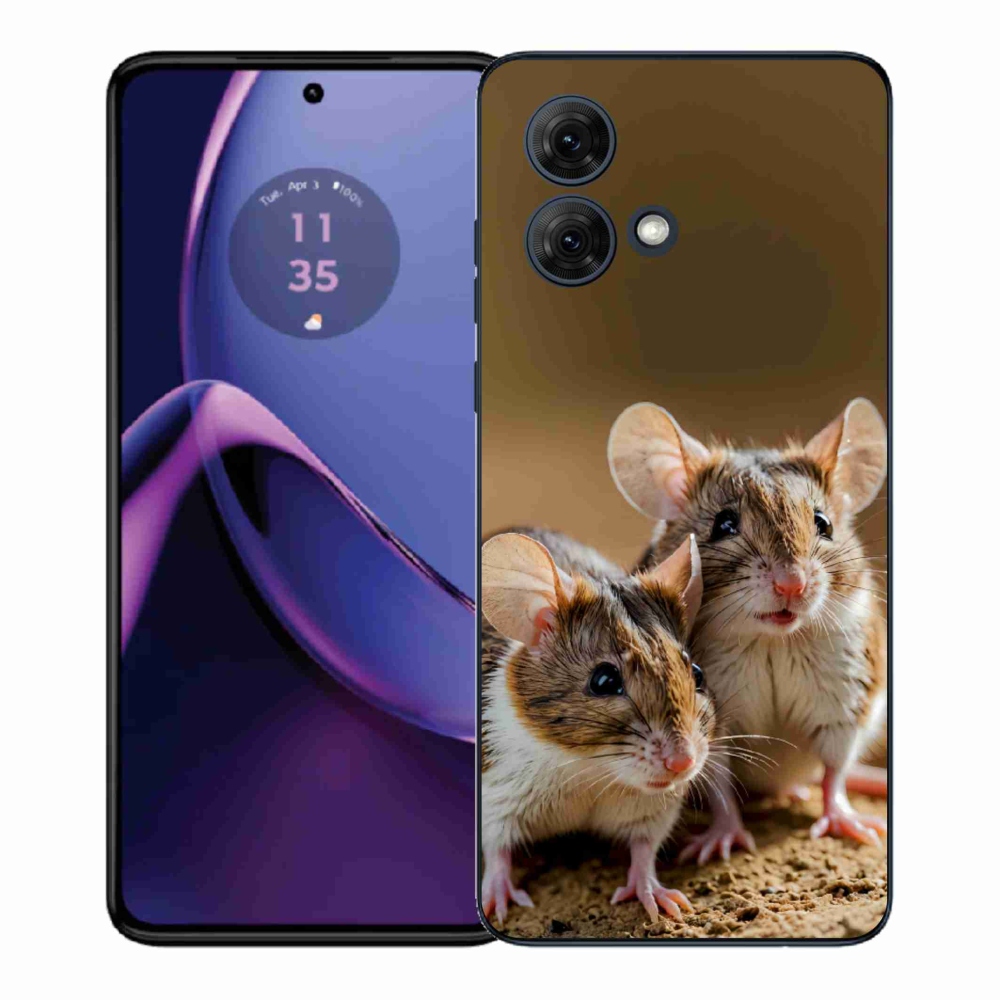 Zselés borítás mmCase Motorola Moto G84 5G - egér duóhoz