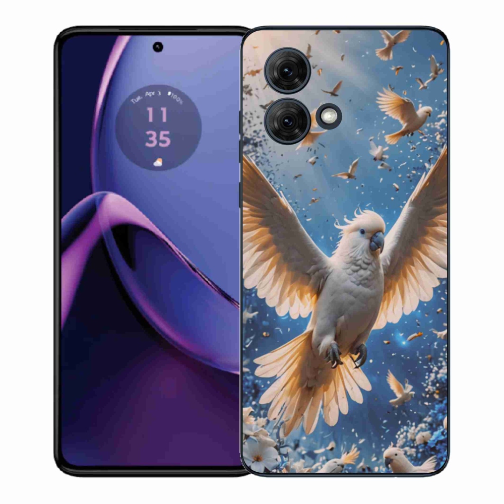 Zselés borítás mmCase Motorola Moto G84 5G - papagáj kakadu
