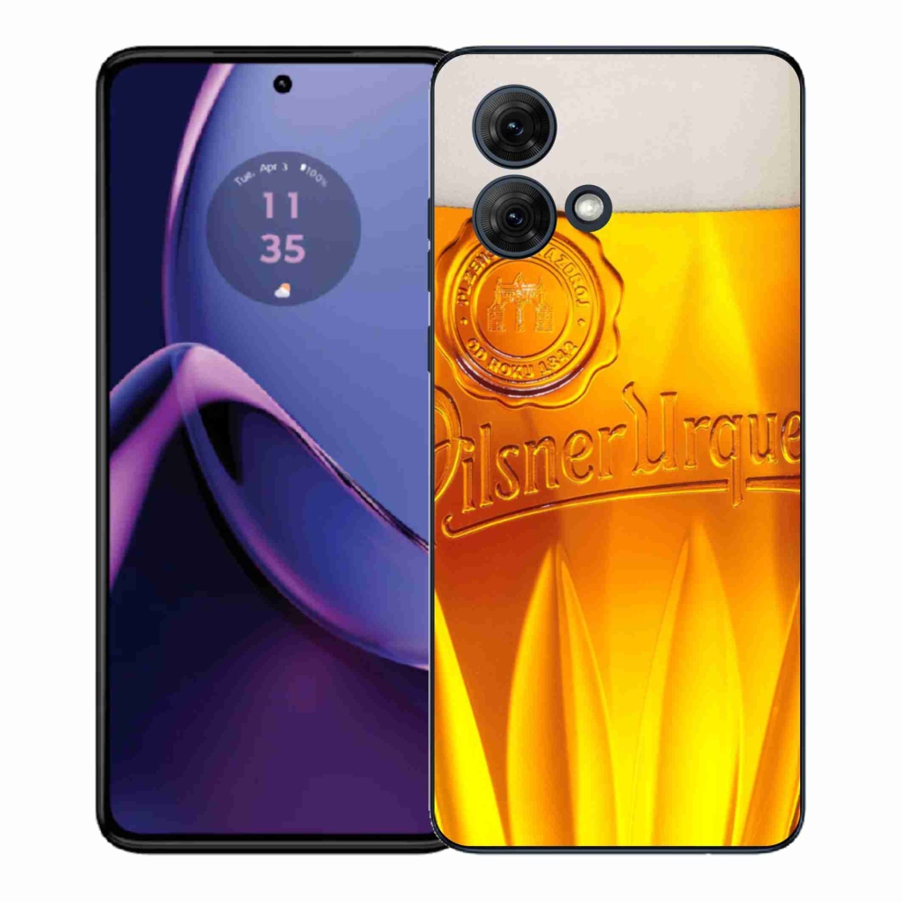 Gél védőburkolat mmCase a Motorola Moto G84 5G-hez - sör