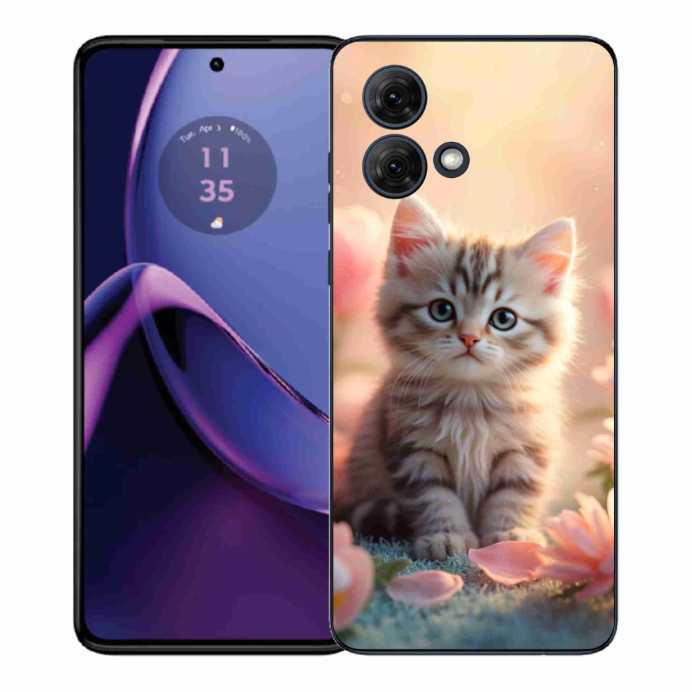 Zselés borítás mmCase Motorola Moto G84 5G - aranyos cica 8