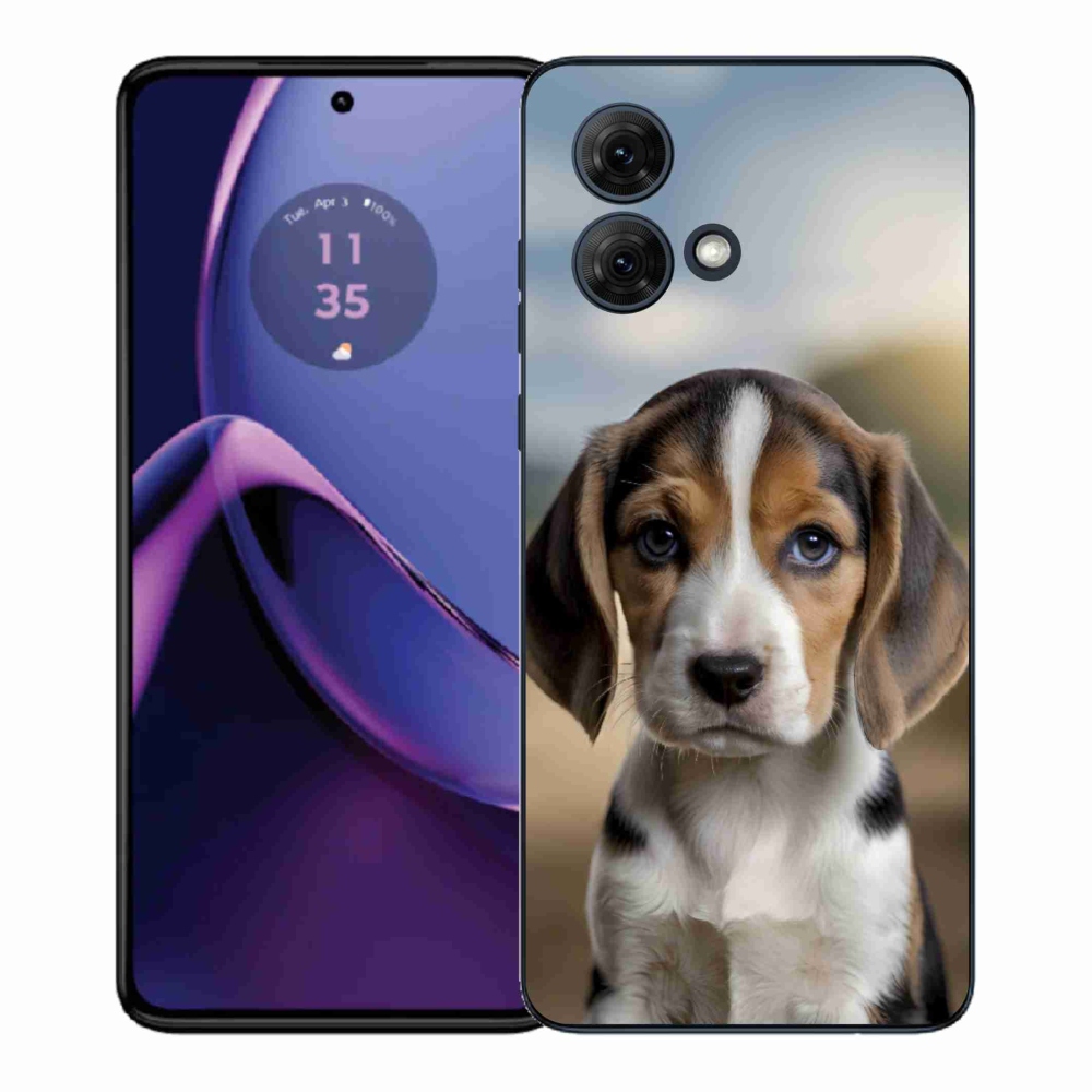 Gél védőburkolat mmCase Motorola Moto G84 5G - aranyos bézs színben