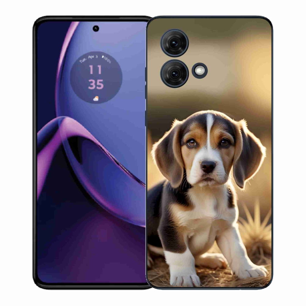Gél védőburkolat mmCase Motorola Moto G84 5G - aranyos bézs színben