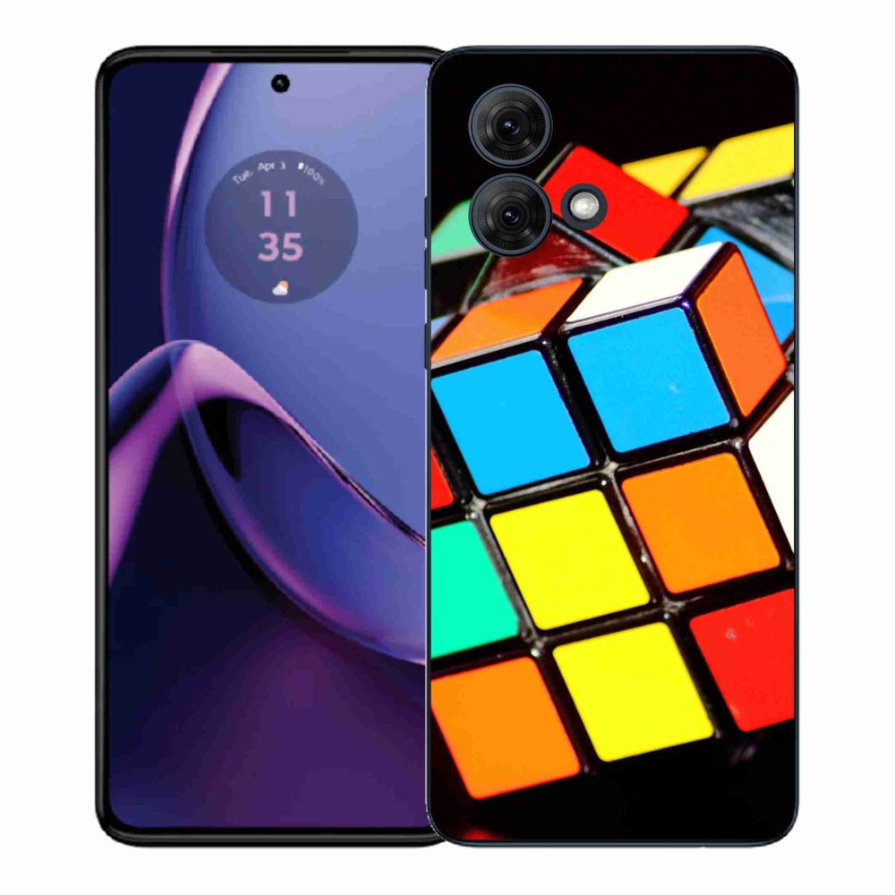 Gél borítás mmCase a Motorola Moto G84 5G-hez - Rubik-kocka