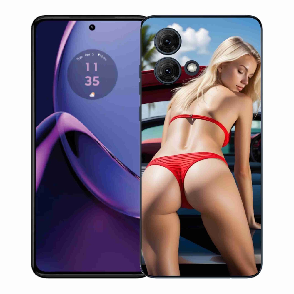 Gél borítás mmCase Motorola Moto G84 5G - szexi nő 2