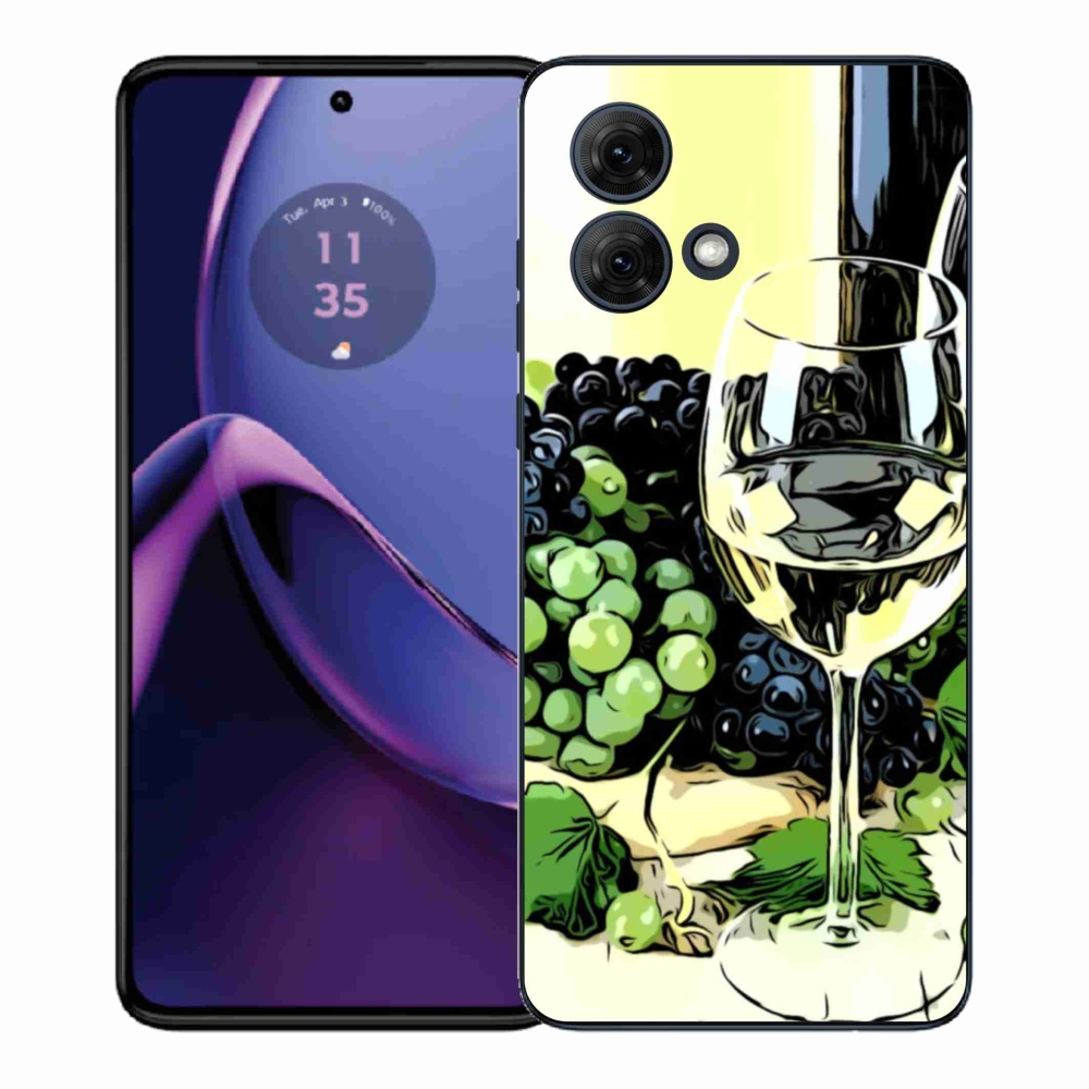Gél borító mmCase a Motorola Moto G84 5G készülékhez - pohár bor