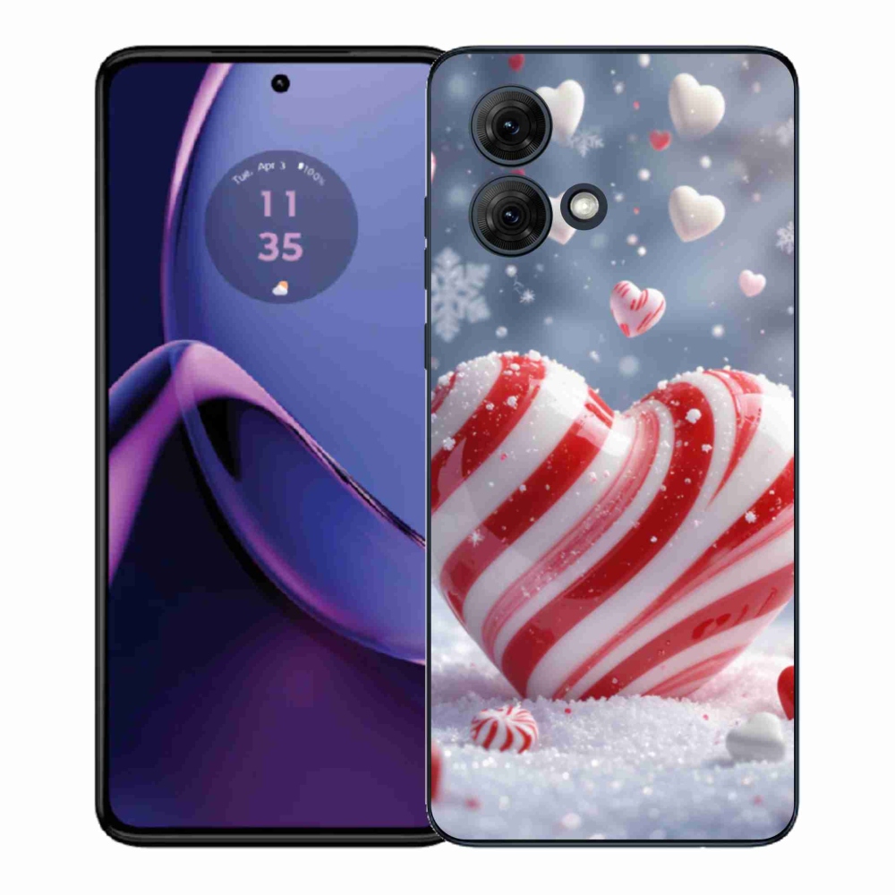 Gél védőhuzat mmCase Motorola Moto G84 5G - édes szív
