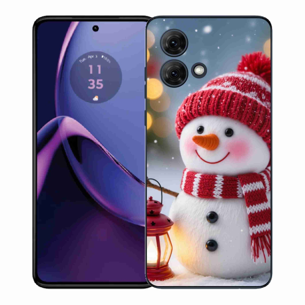 Zselés borítás mmCase Motorola Moto G84 5G - hóember 2