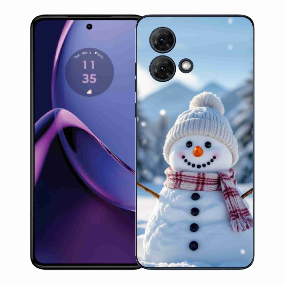 Zselés borítás mmCase Motorola Moto G84 5G - hóember 3