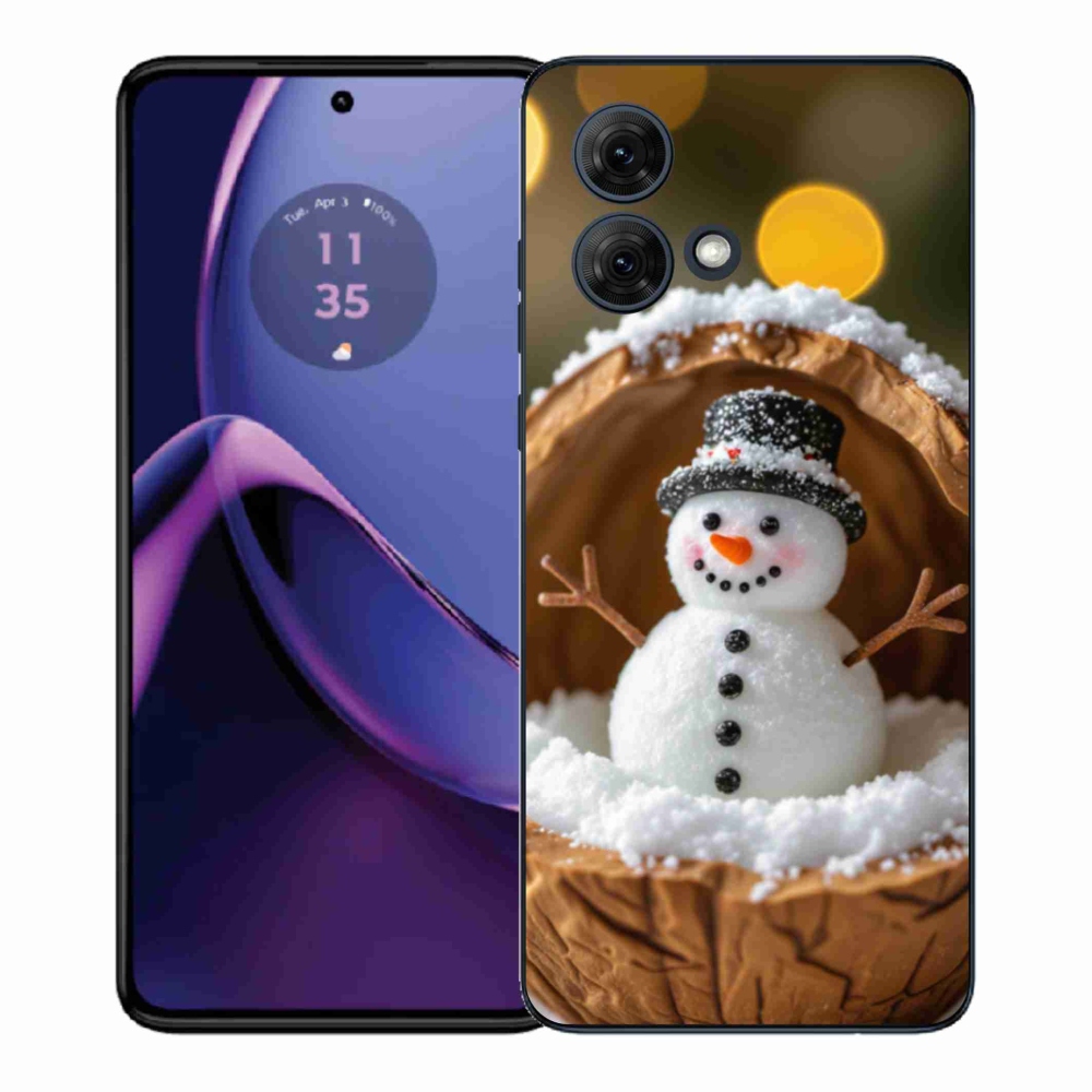 Zselés borítás mmCase Motorola Moto G84 5G - hóember 4