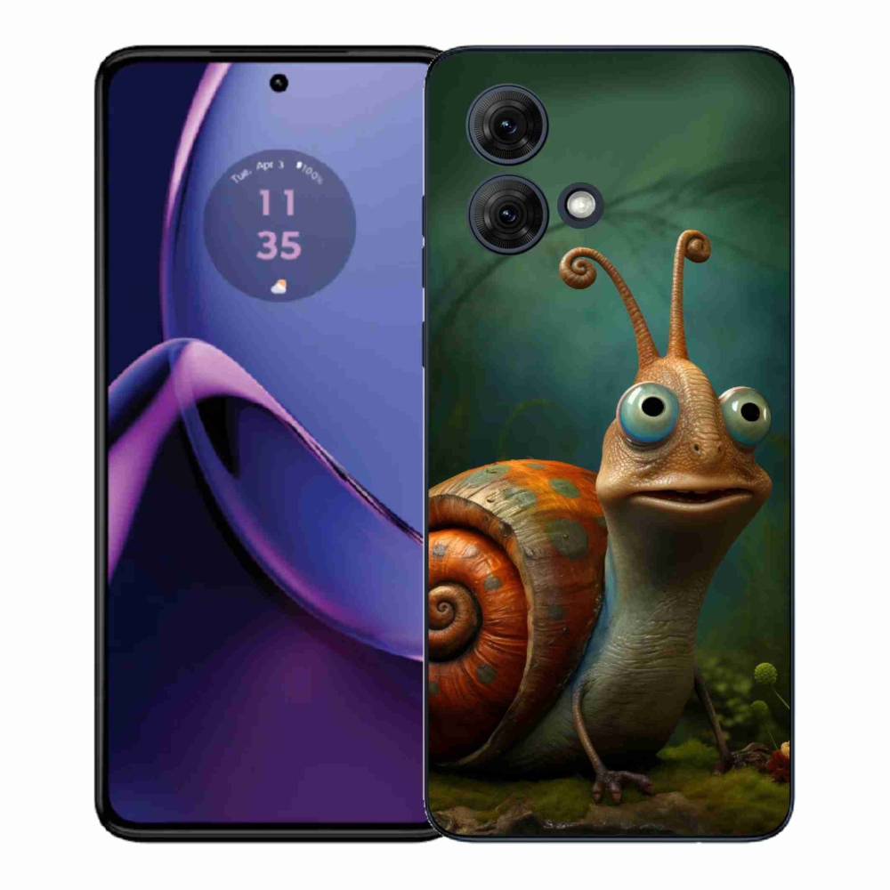 Gél védőburkolat mmCase a Motorola Moto G84 5G készülékhez - csiga