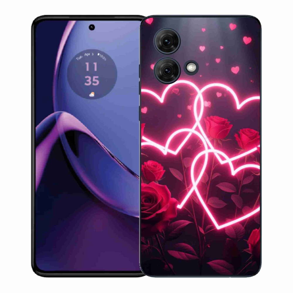 Gél borítás mmCase a Motorola Moto G84 5G készülékhez - Szerelem szíve