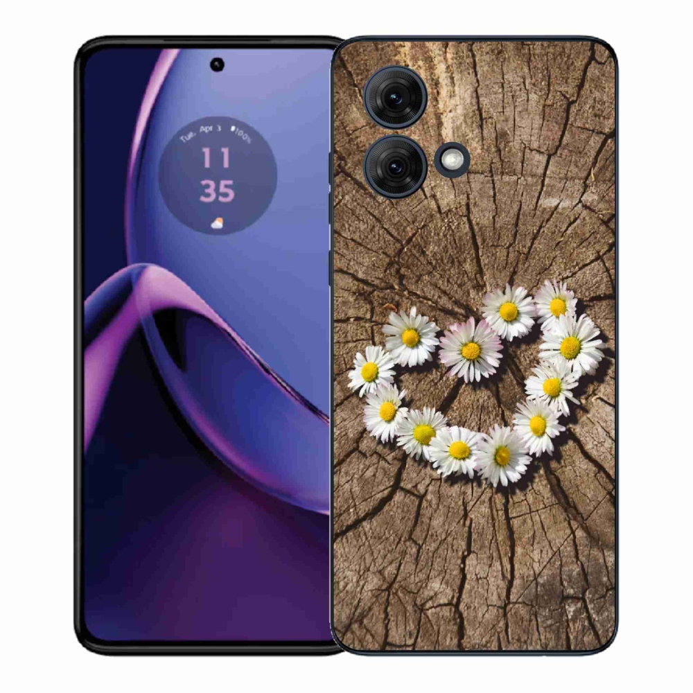 Gél borítás mmCase a Motorola Moto G84 5G készülékhez - Százszorszép szív