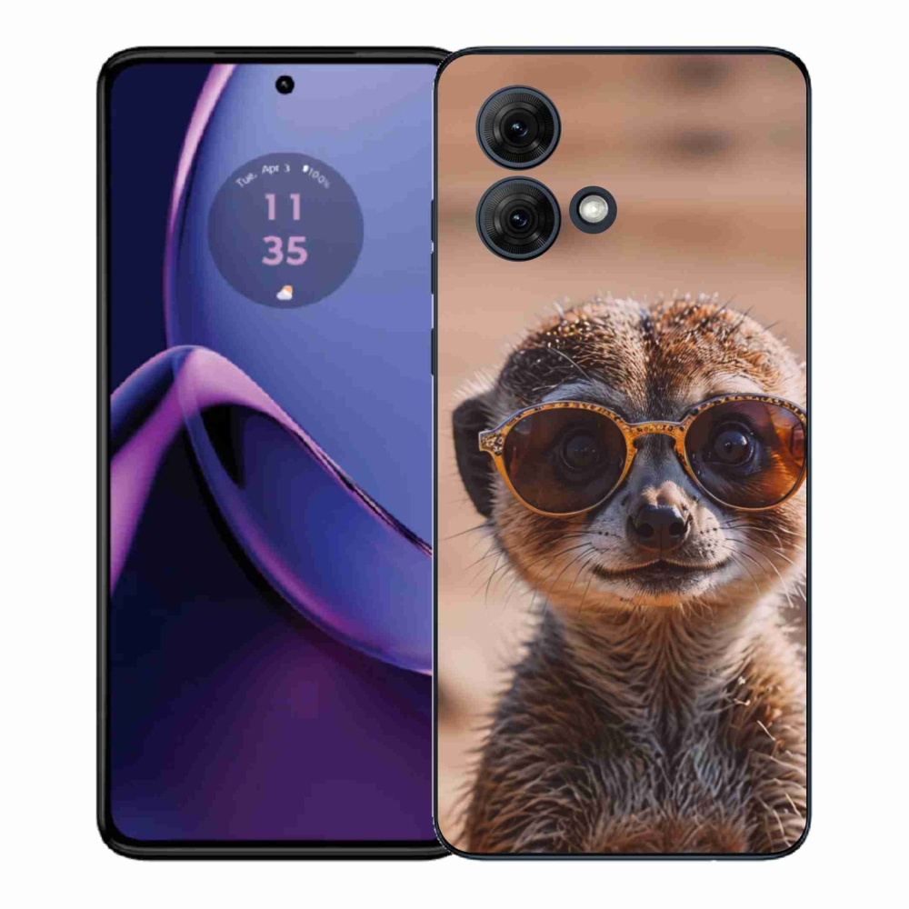 Gél borítás mmCase Motorola Moto G84 5G - stílusos surikata