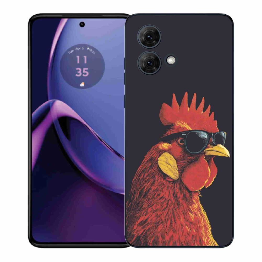 Gél borítás mmCase a Motorola Moto G84 5G számára - stílusos kakas