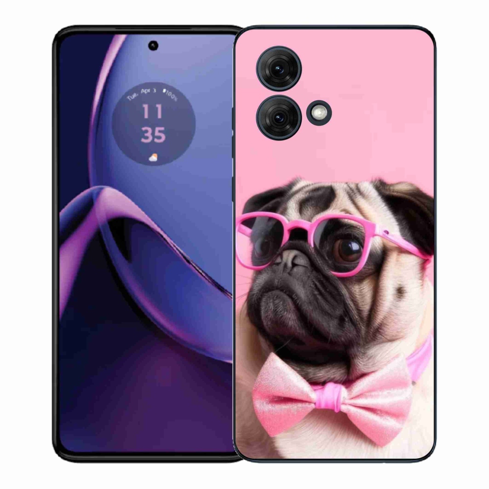 Gél védőhuzat mmCase Motorola Moto G84 5G - stílusos mopsz - mmCase a Motorola Moto G84 5G-hez