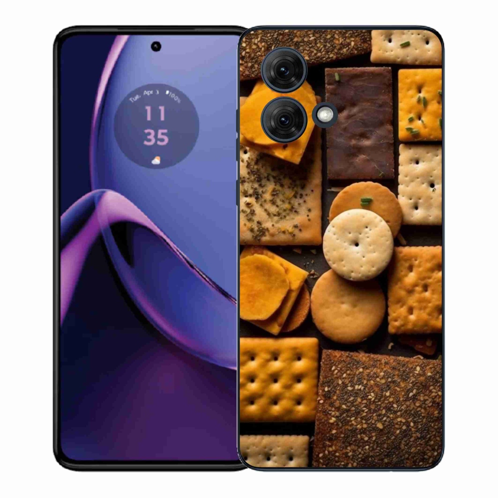 Zselés borítás mmCase Motorola Moto G84 5G - kekszek