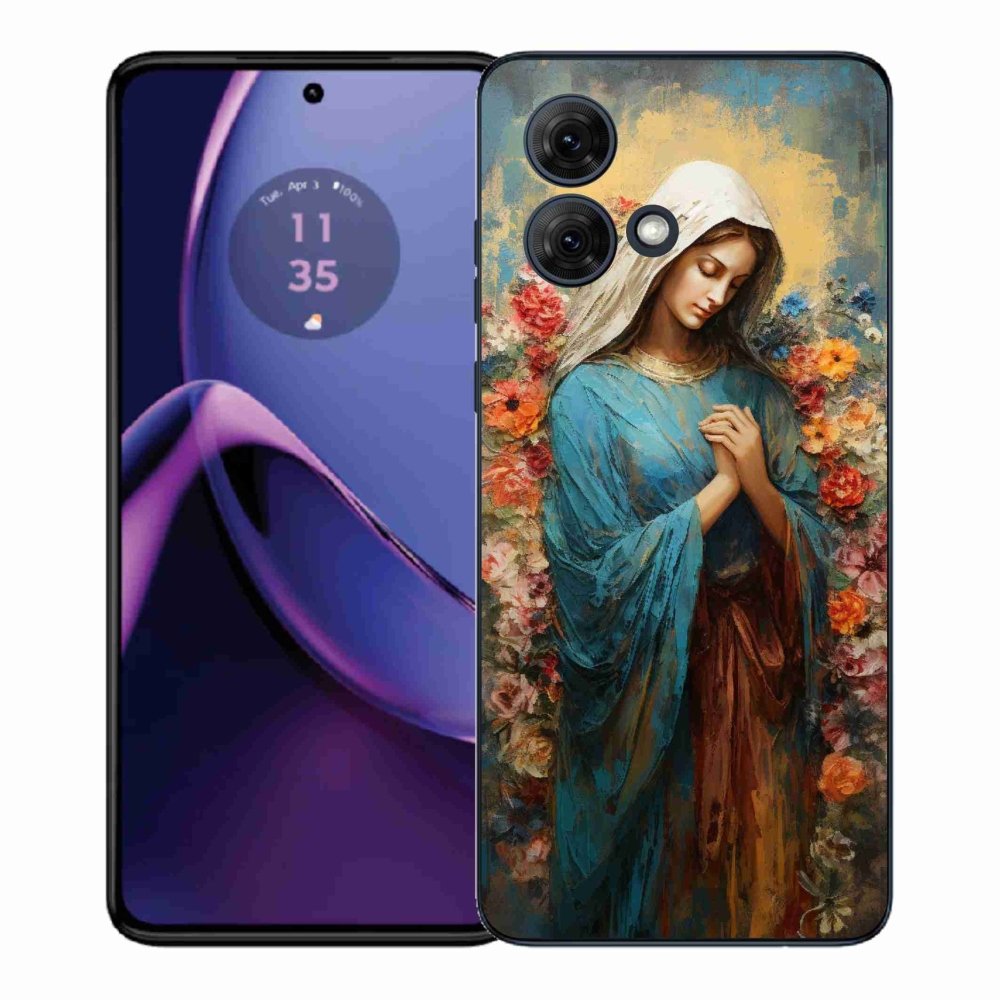 Zselés borítás mmCase Motorola Moto G84 5G - szent nőhöz