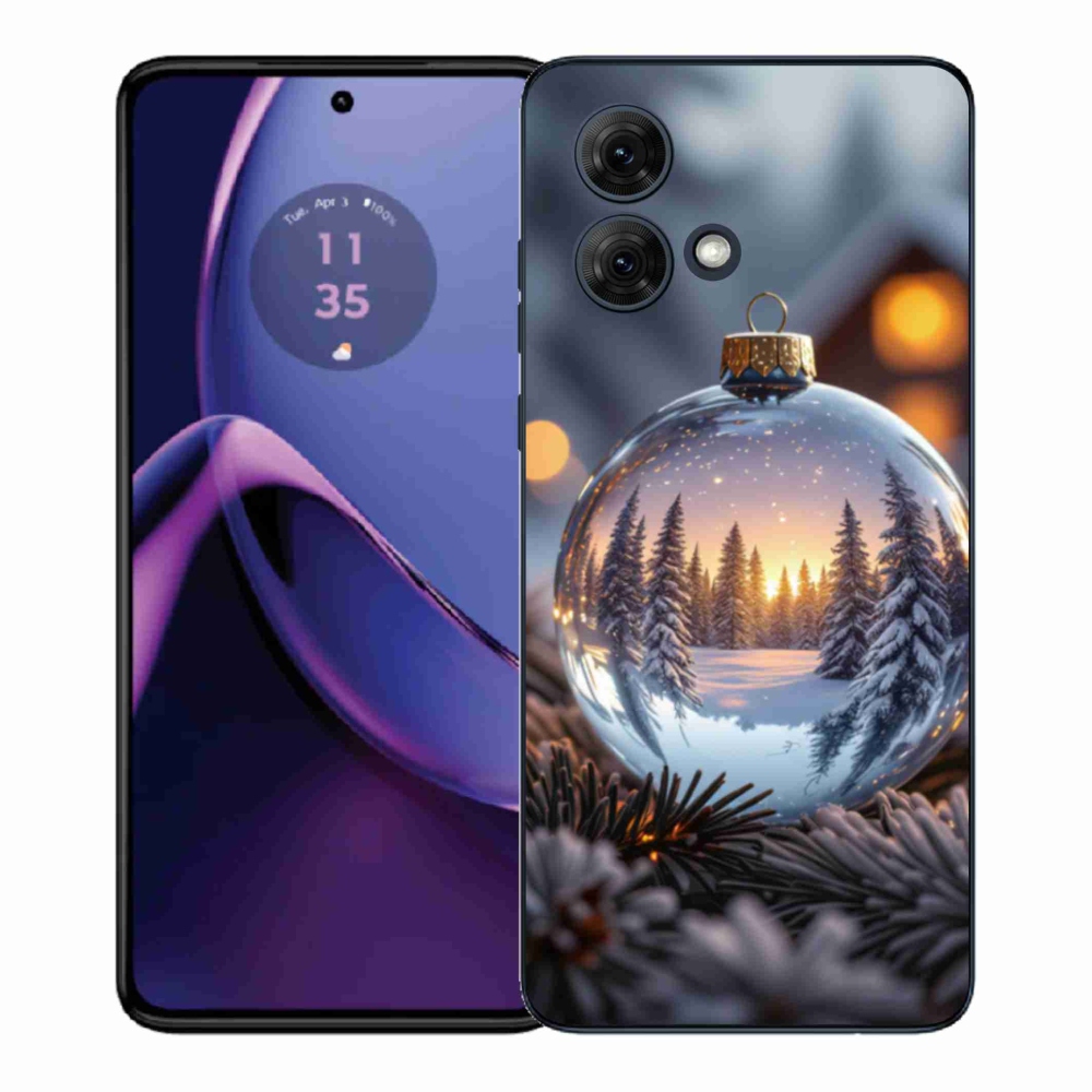 Gél borítás mmCase Motorola Moto G84 5G - Karácsonyi dekoráció