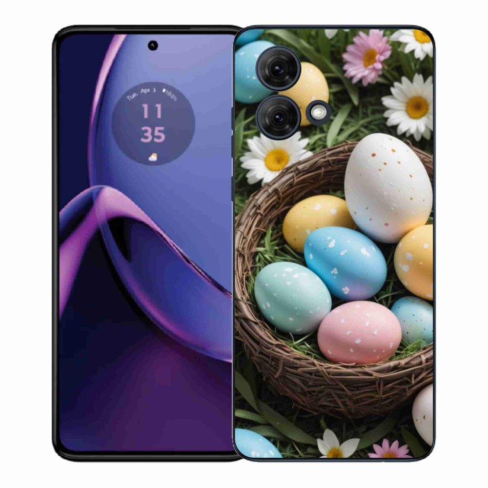 Zselés borítás mmCase Motorola Moto G84 5G - Húsvéti tojások 2