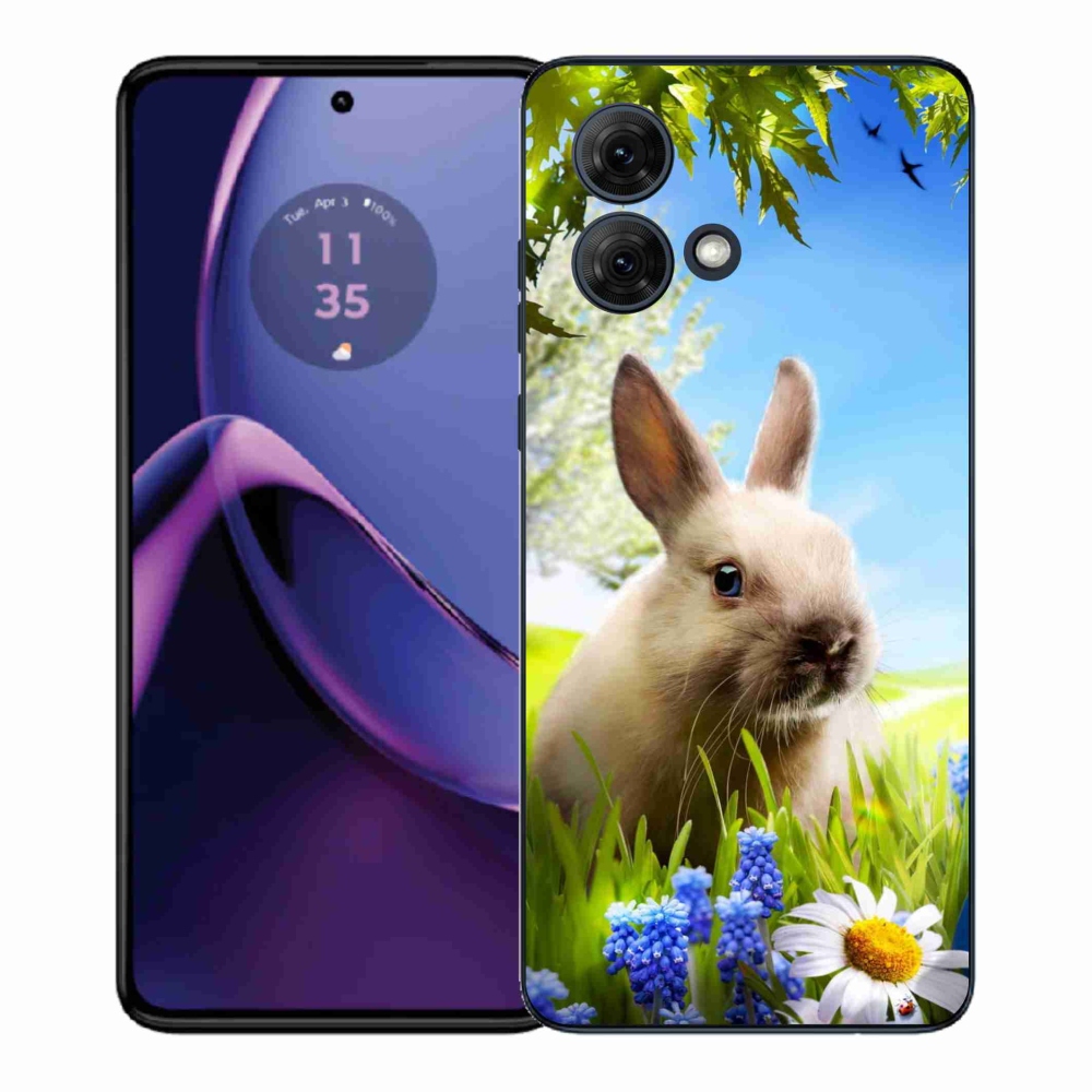 Gél védőburkolat mmCase Motorola Moto G84 5G - nyuszi