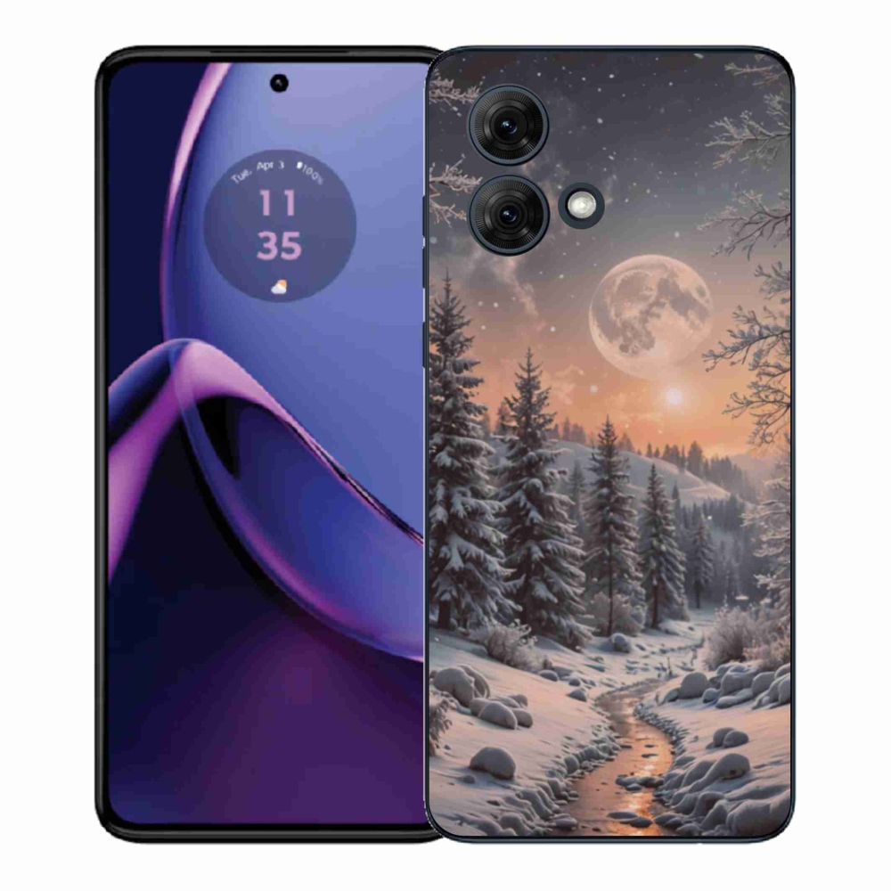 Gél borítás mmCase Motorola Moto G84 5G - téli táj 2