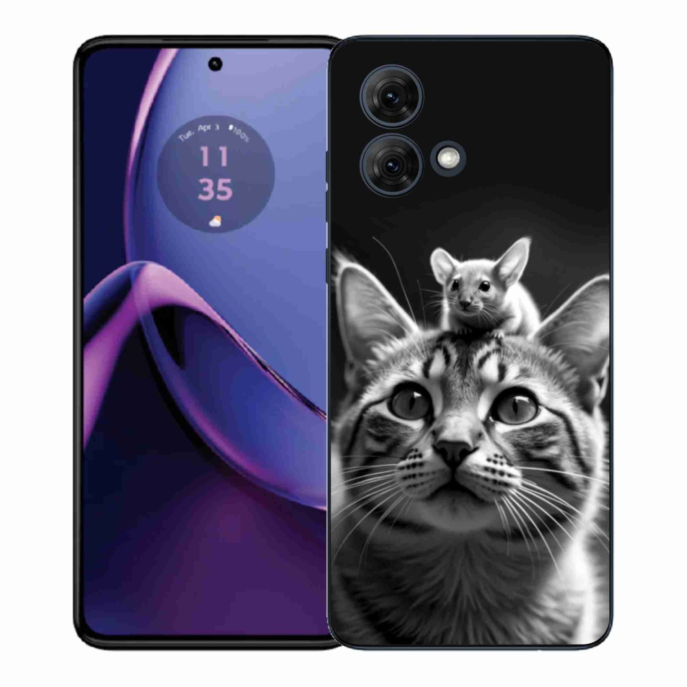 Zselés borítás mmCase a Motorola Moto G84 5G - állati barátság 2